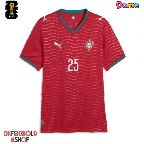 Portugal Nuno Mendes #25 Hjemmebanetrøje Dame VM 2026 Kort ærmer